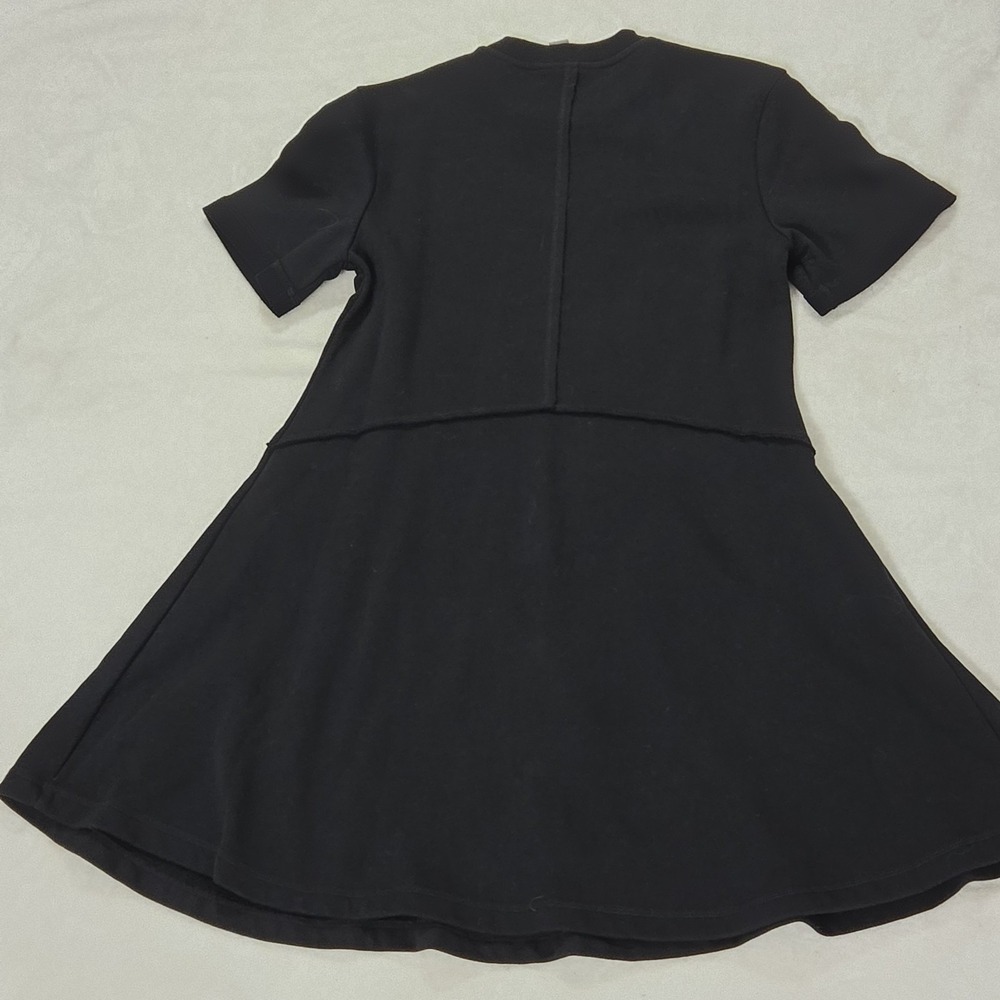 Anthopologie Sweaty Betty Revive T-Shirt Fit & Flare Athleisure Black Dress Sz 4 - Picture 9 of 14